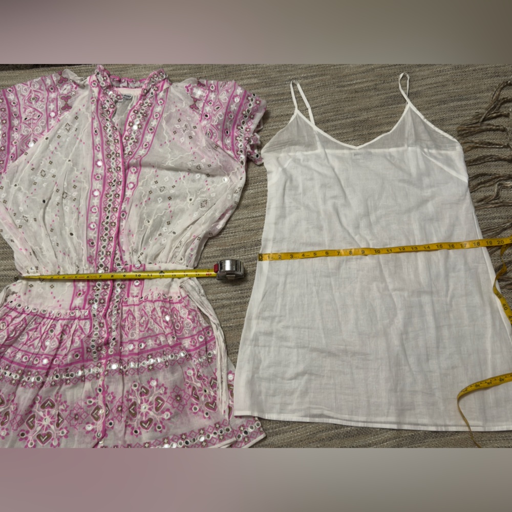 Juliet Dunn White and Pink Embroidered Mini Dress - Picture 11 of 17